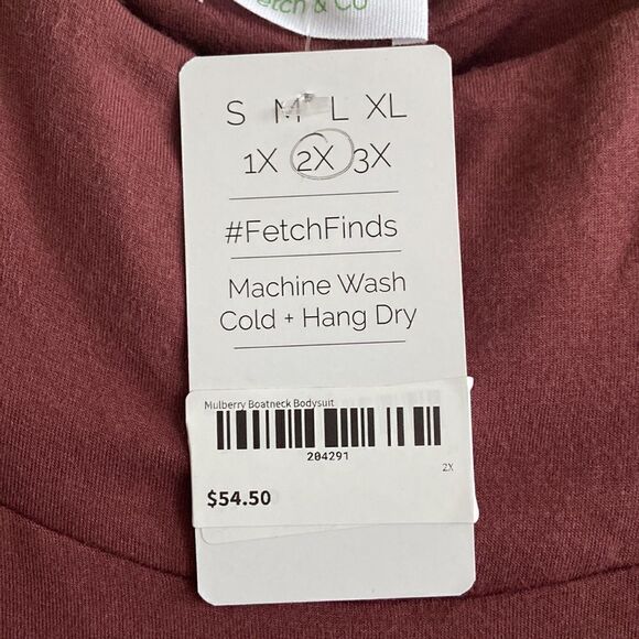 Fetch & Co Body Suit Plum color NWT Sz 2xl - Picture 7 of 11